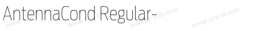 AntennaCond Regular字体转换